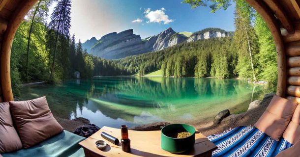 Crestasee: Entspannung und Naturgenuss mit Cannabis erleben