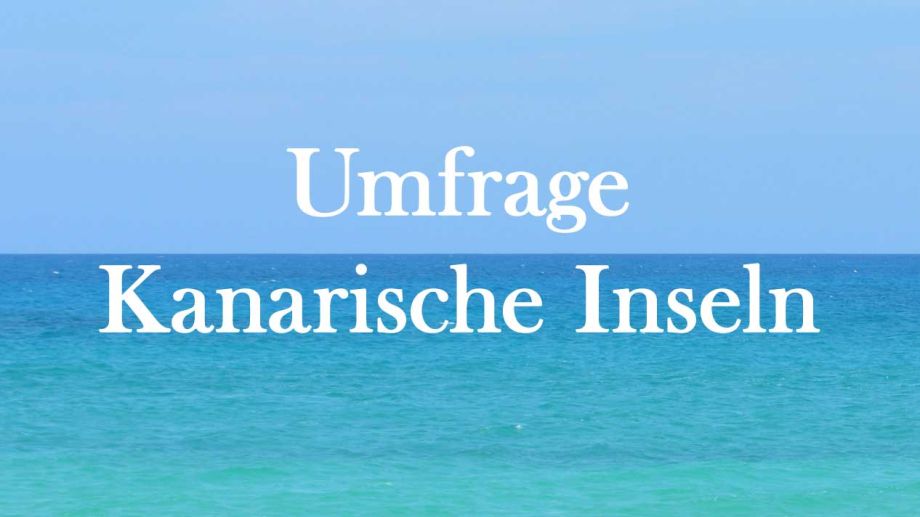 Umfrage für die Kanarischen Inseln