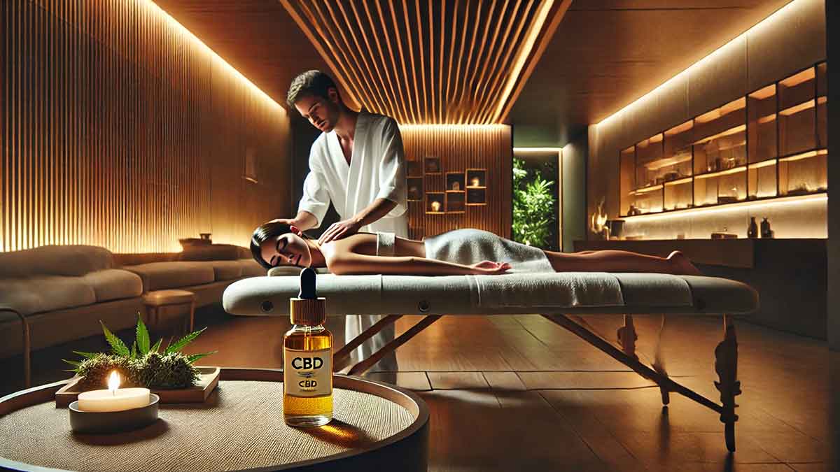 CBD-Öl Massage