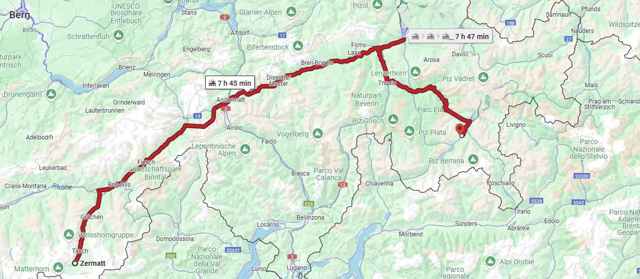 glacier express route