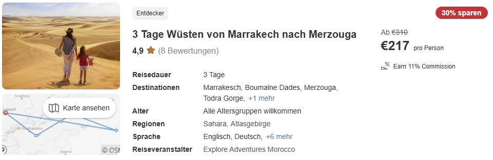3 tage wüsten von marrakesch
