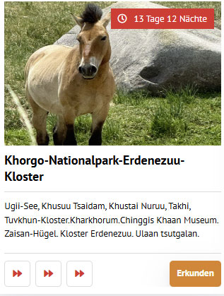khorgo nationalpark mongolei