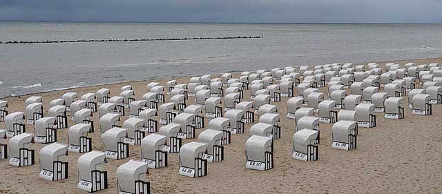 strankörbe an der ostsee