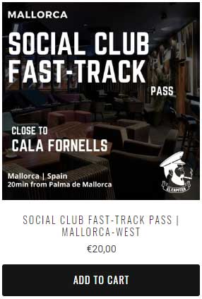 SOCIAL CLUB FAST-TRACK-PASS | MALLORCA-WEST