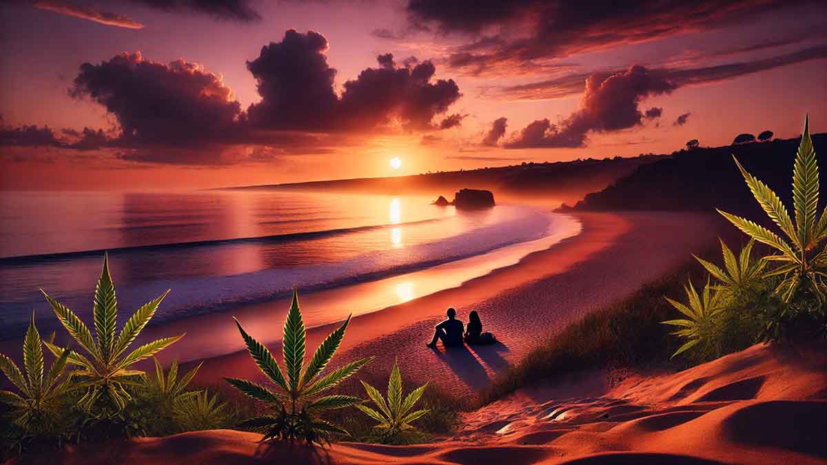 Der Strand Praia Quinta do Lago - reizvoll mit Cannabis