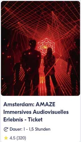Amsterdam: AMAZE Immersives Audiovisuelles Erlebnis - Ticket