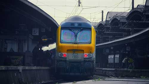 mit dem zug nach brüssel