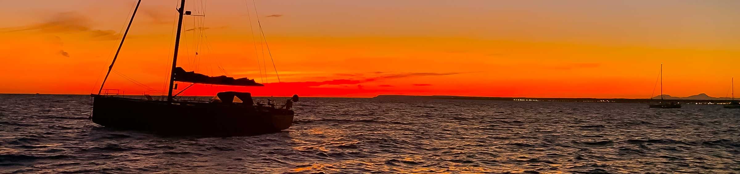 sonnenuntergang und joint