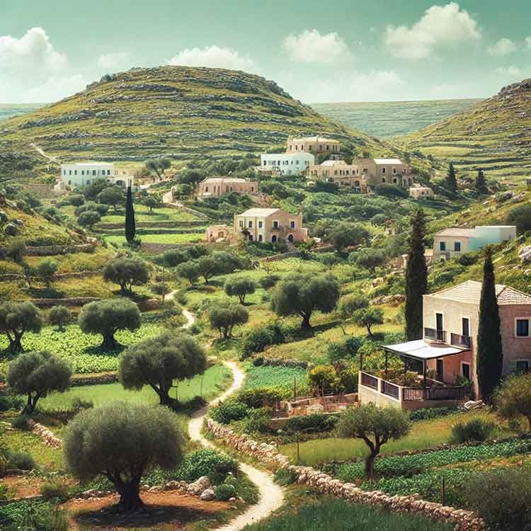 Im Landesinneren in Lampedusa