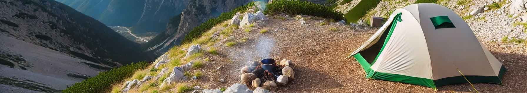 Camping in den Bergen