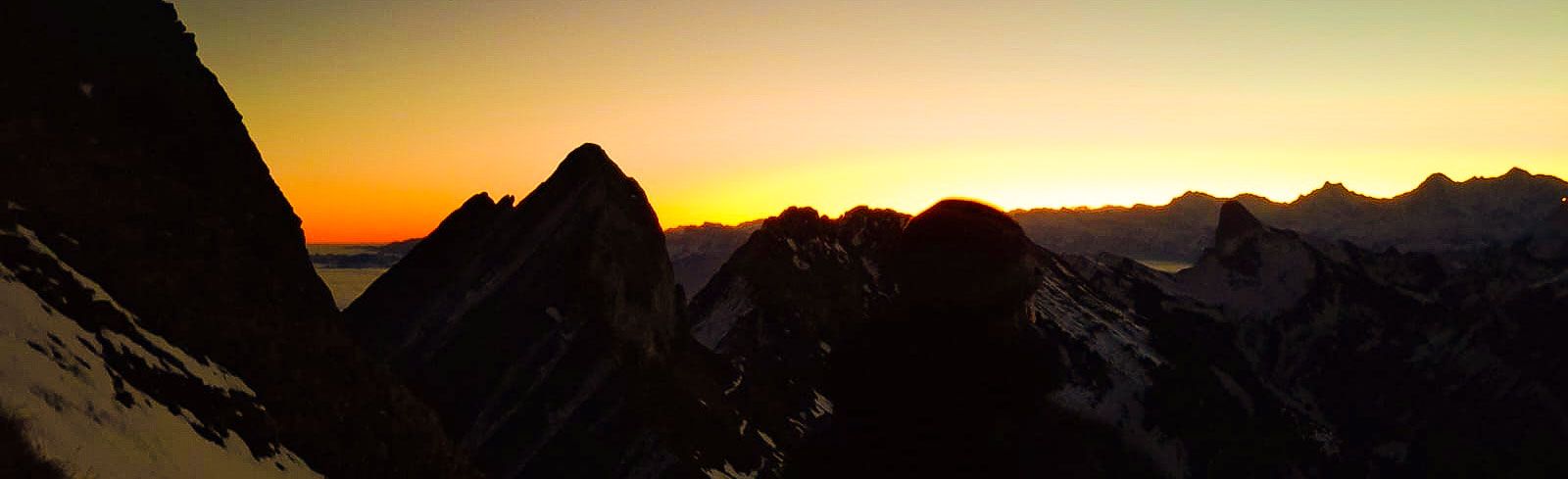 sonnenaufgang alpen