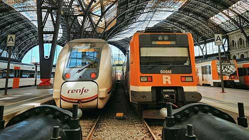 mit dem zug nach barcelona