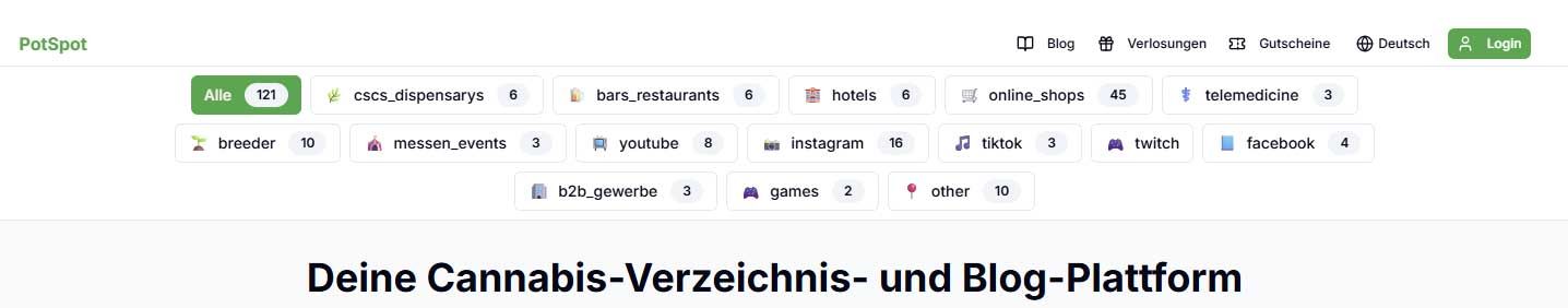 potspot cannabis verzeichnis blog plattform